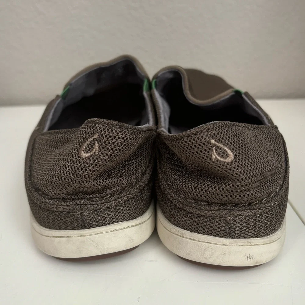 OluKai | Nohea‎ Mesh Men's Slip On Mustang/Lime Peel  Sz 12